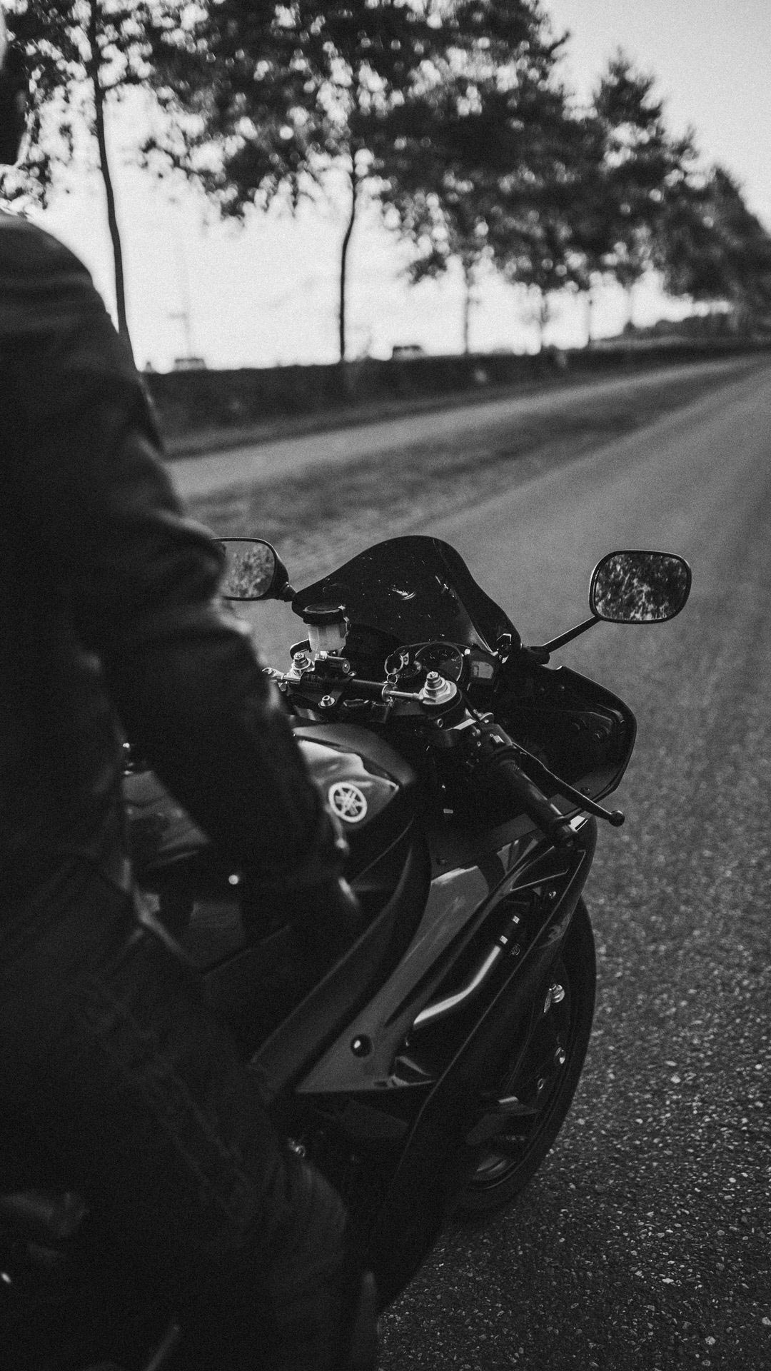 Motorcyclist, Motorcycle, Bike, Rear View