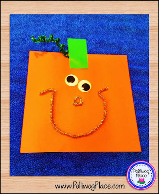 Square Pumpkin Craft Activity Square Pumpkin Craft Activity