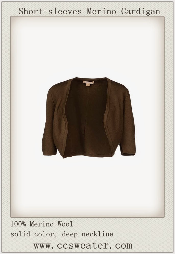 Clothing Manufaturers Shortsleeves Merino Cardigan(Bangladesh India