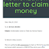 Sample authorization letter for claiming money