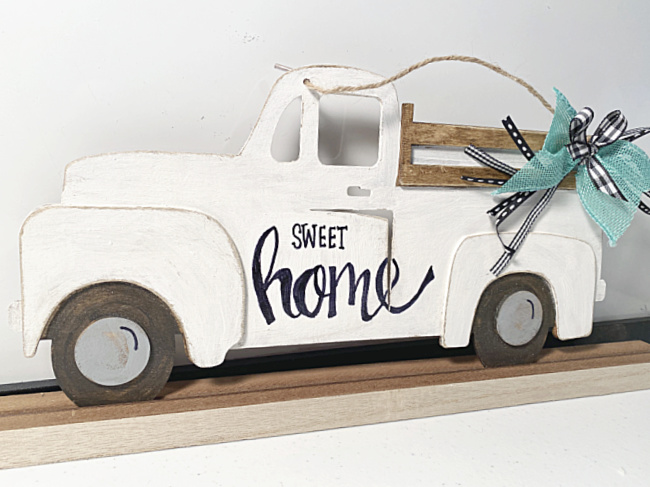 Dollar Store Farmhouse Truck Makeover