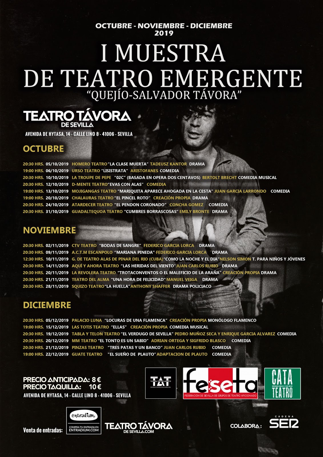 Teatro Aficionado Programación de la I Muestra Provincial de Teatro