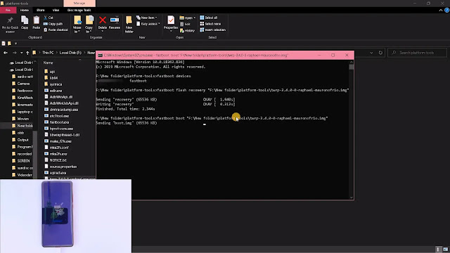 command for boot our k20 pro command for booting device