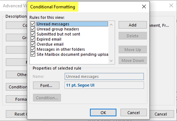 Modifica e gestisci le visualizzazioni di Outlook