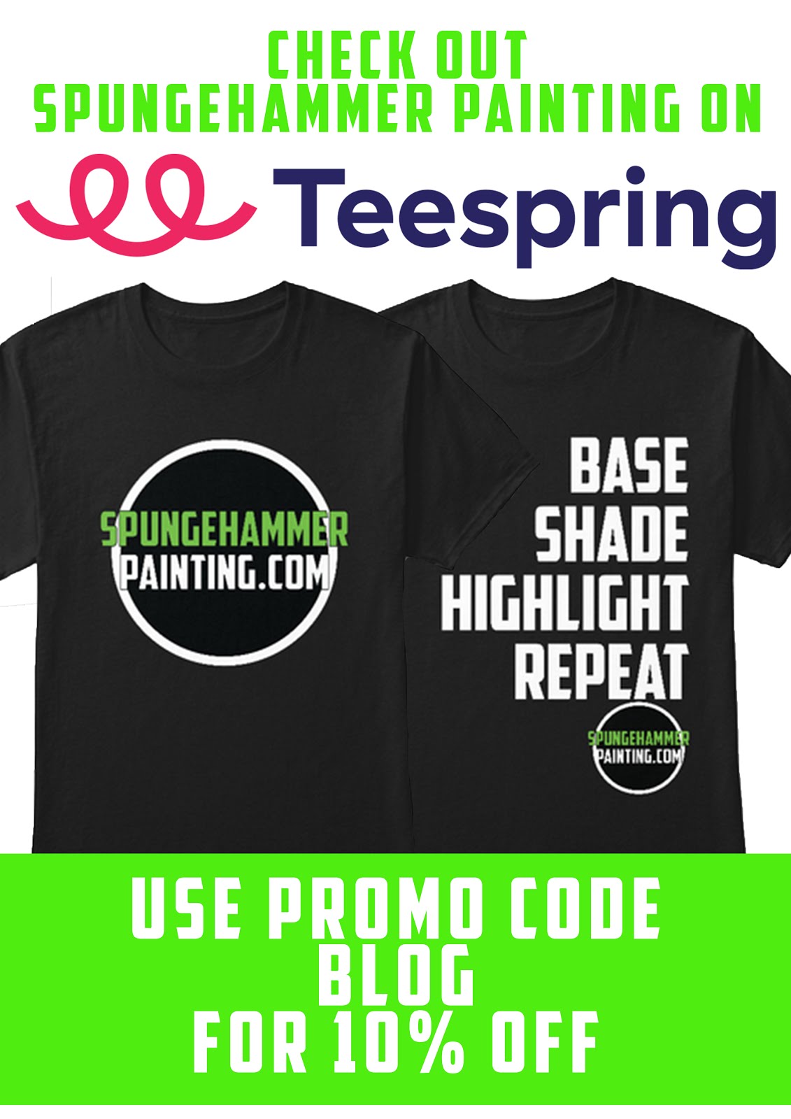 Spungehammer painting T-shirts