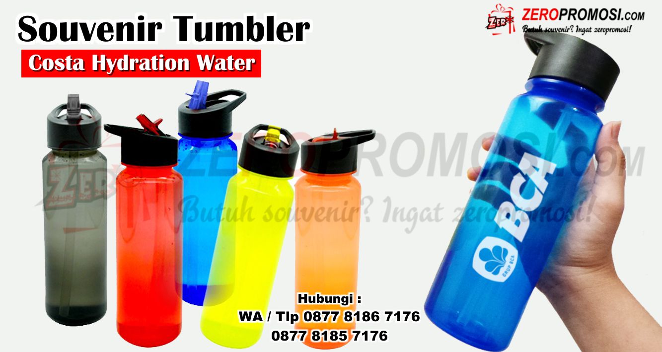 Costa Hydration Water Bottle Custom, Souvenir Tumbler Chielo Hydration Water Bottle, Chielo Costa Tumbler Botol Air Minum Sport, Produk Tumbler Botol Minum Chielo Costa. Souvenir Tumbler Chielo Costa Hydration Water Bottle