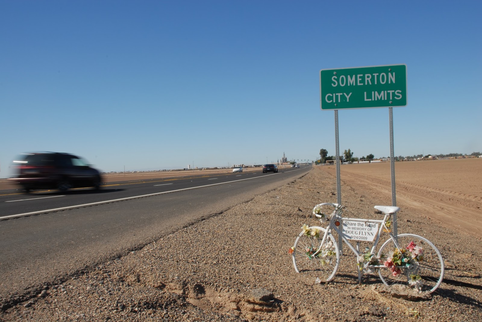 Roadside Memorials [Descansos] by Brad Pease Doug Flynn Ghost Bike