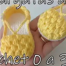 Alpargatas Bebé a Crochet Alpargatas Bebé a Crochet