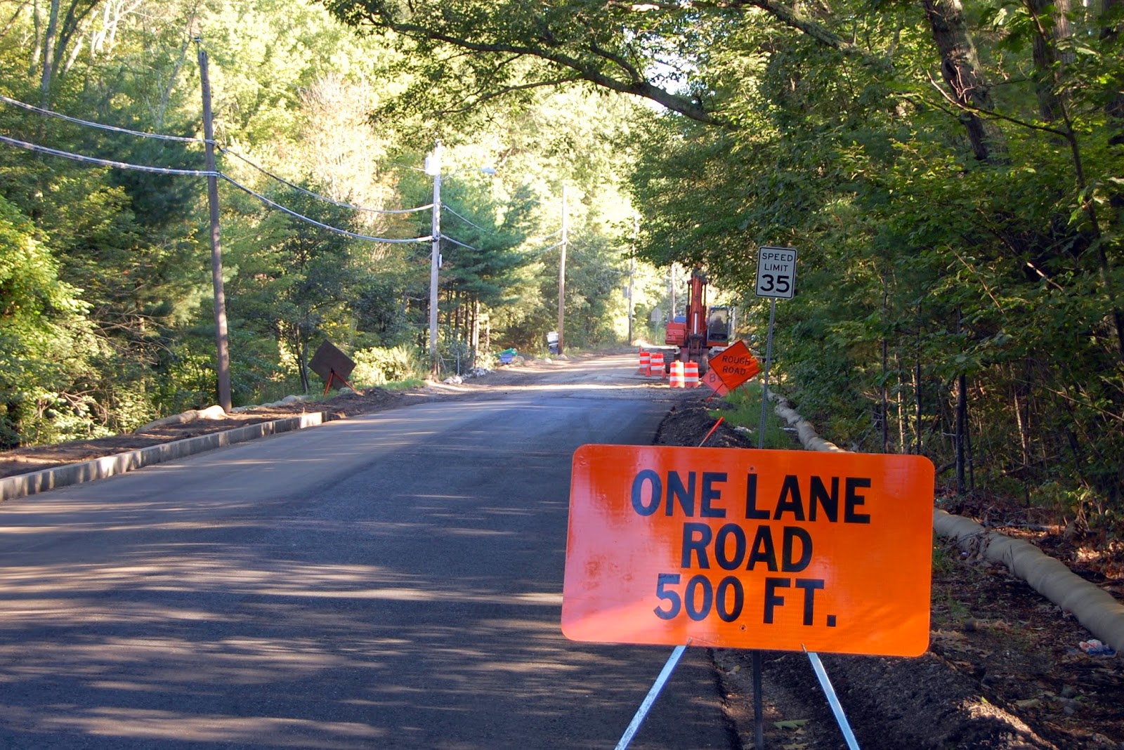 Lincoln St road work during Aug 2014