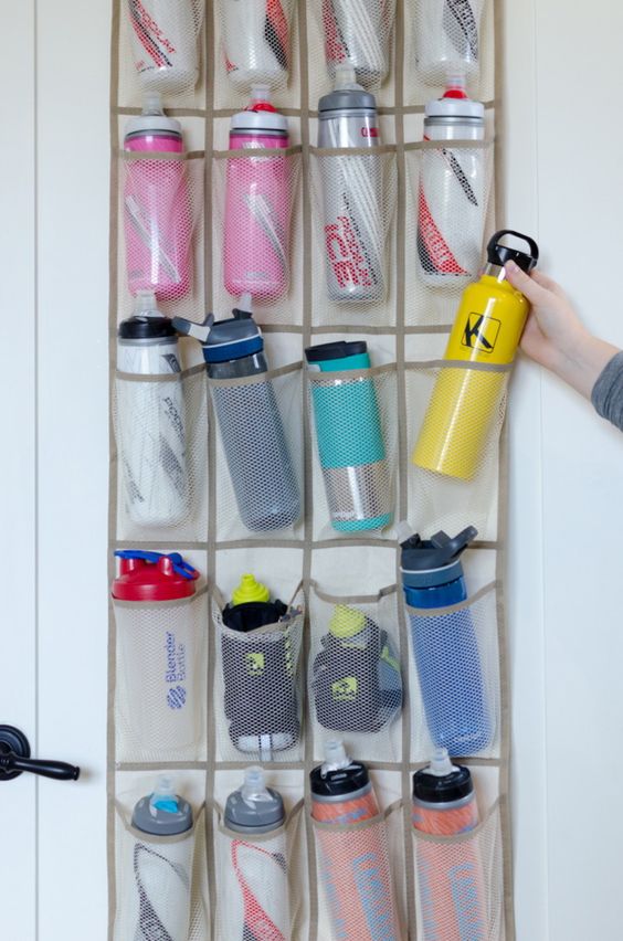 Water bottle storage & organization