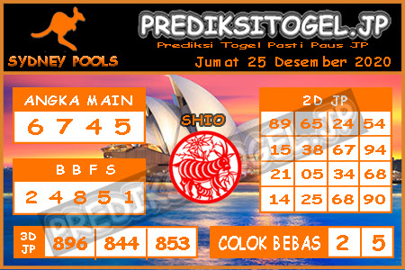 Prediksi Sydney Jumat 25 Desember 2020 Sdy Hari Ini Prediksitogel Jp