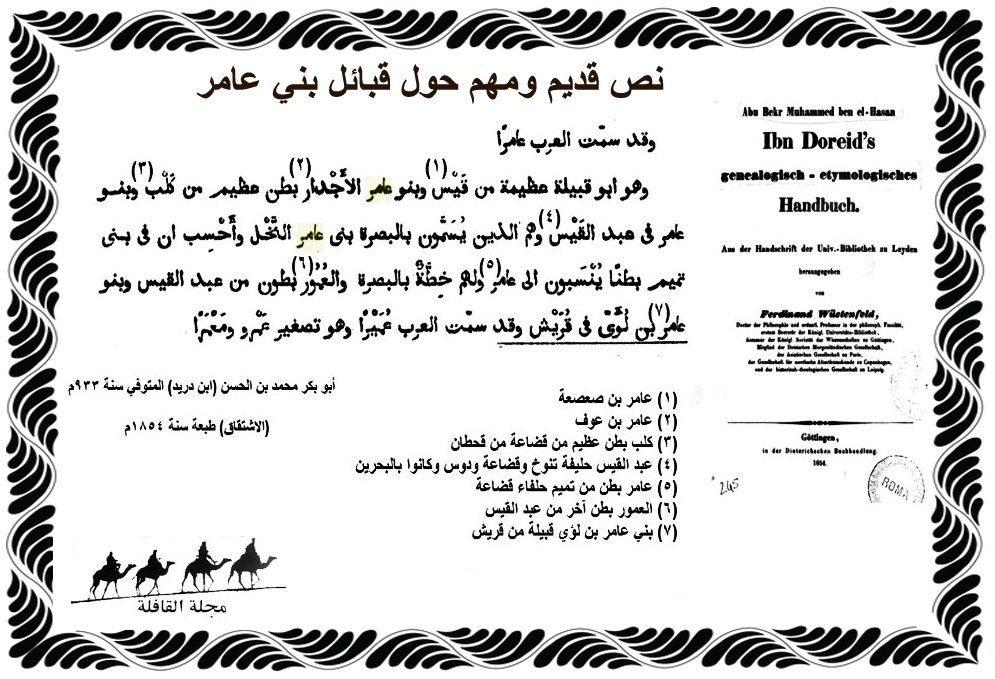 شجرة قبيلة العامري