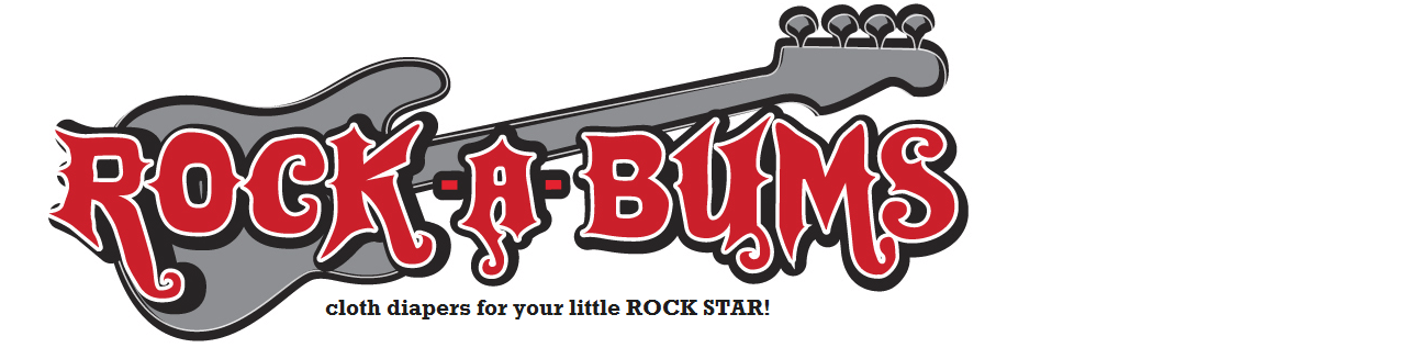 Rock-a-Bums Diapers for your little ROCK STAR!