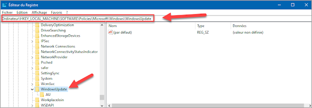 Désactiver l'installation des mises à jour automatique des pilotes avec la base de registre Windows 10 désactiver, arrêter, installation, mises à jour, automatique, pilote, driver, mise à jour Windows, Windows 10, base de registre, regedit.exe, administration, problème pilote