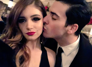 Picture of Chrissy Costanza kissed by her boyfriend Hurley