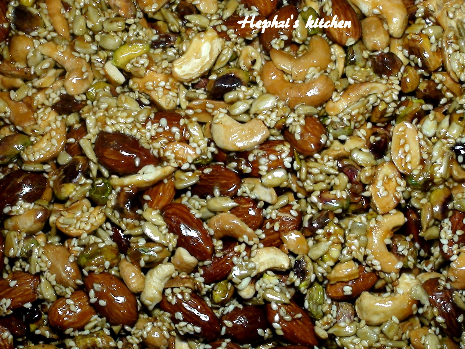From my kitchen.... Mixed nuts Brittle Nuts candy