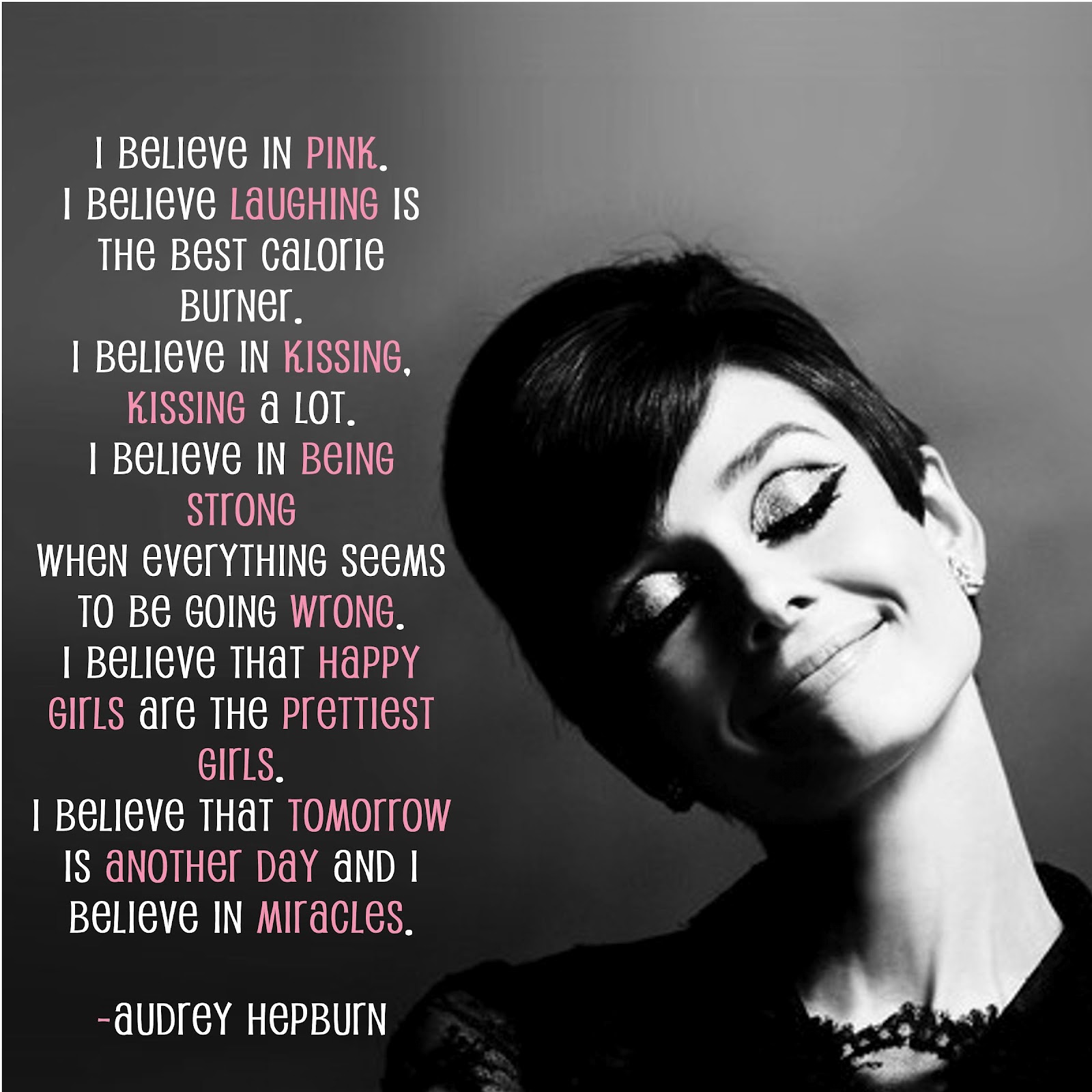 BUG A BOO CORNER Audrey Hepburn Quote