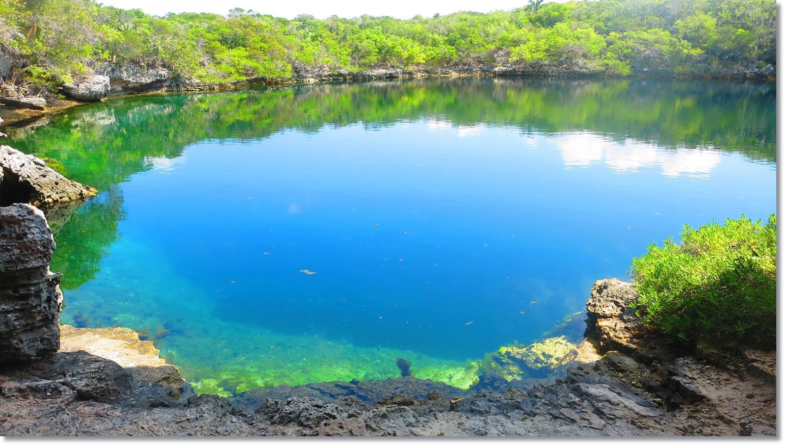 Venture Minimalists The Blue Hole on Hoffman's Cay