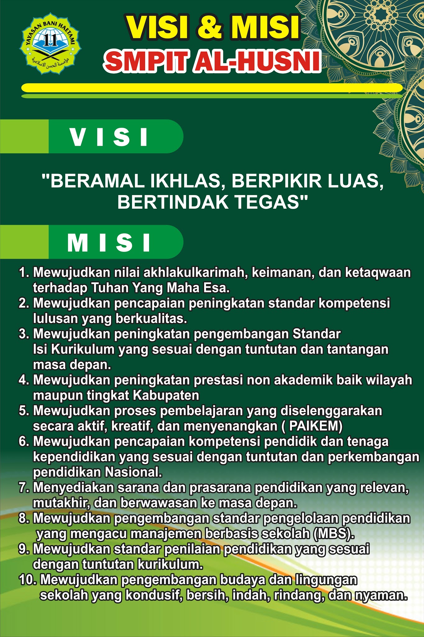 Download Contoh Visi Misi Smp It Format Cdr Karyaku