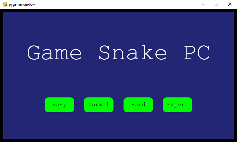 Tingkat Kecepatan Game Snake Python