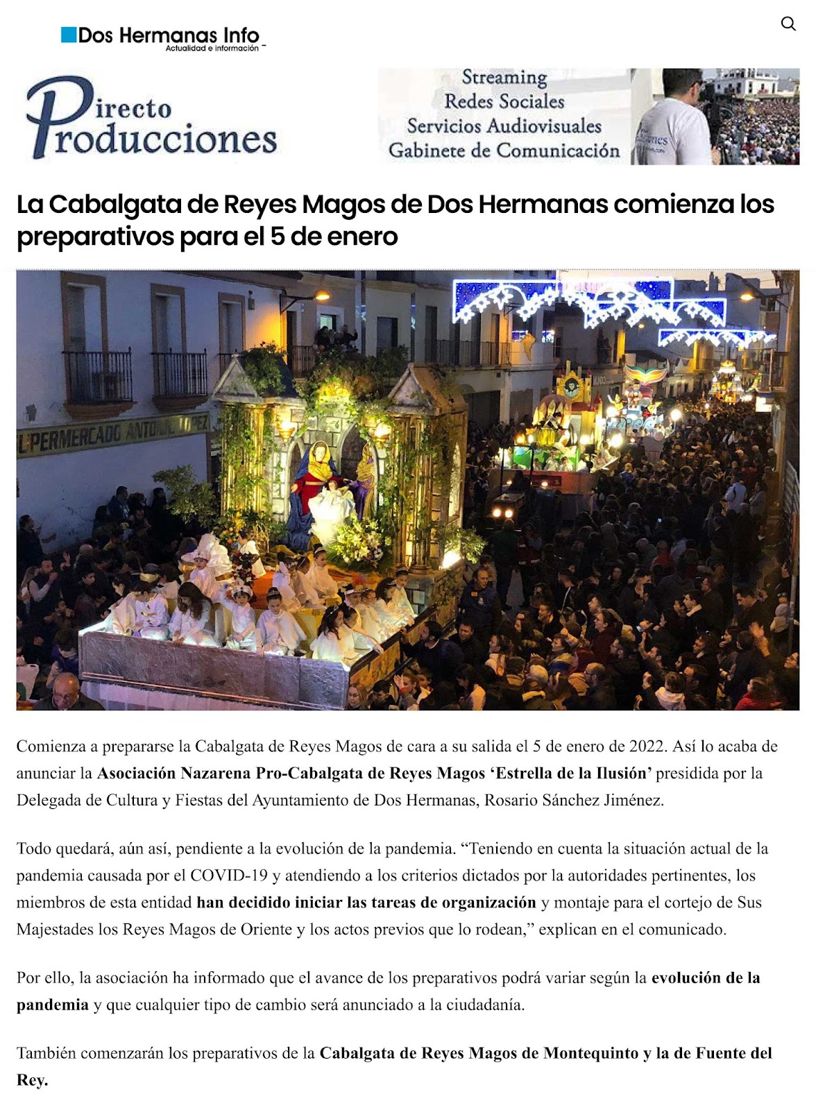 Recortes de Prensa Dos Hermanas Info