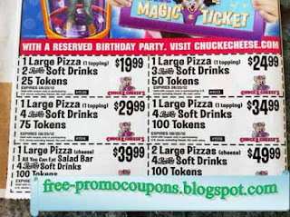 Free Printable Chuck E Cheese Coupons Free Printable Chuck E Cheese Coupons