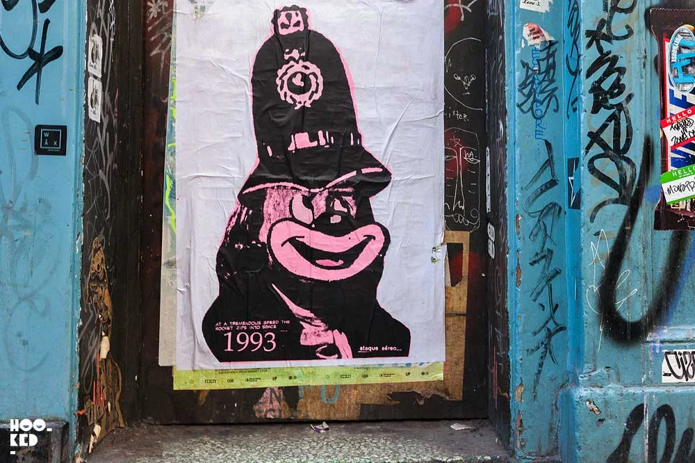 Paste Up Artist A.CE's London Street Art Hookedblog Street Art from
