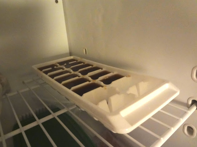 freeze coffee cubes