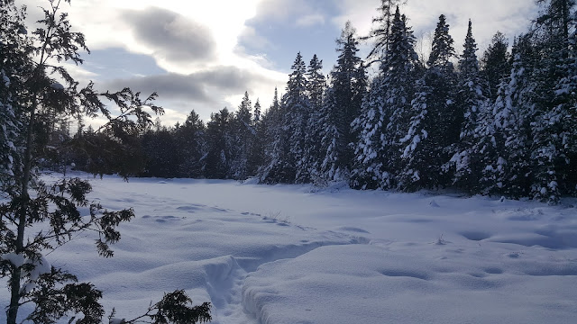 Petit lac Bernard sur le sentier de la Matawinie