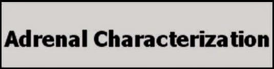 Caracterización adrenales.