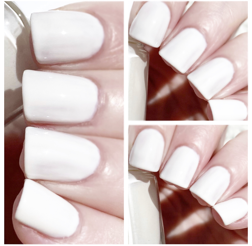 cat eyes & skinny jeans NOTD essie Nail Polish in Marshmallow