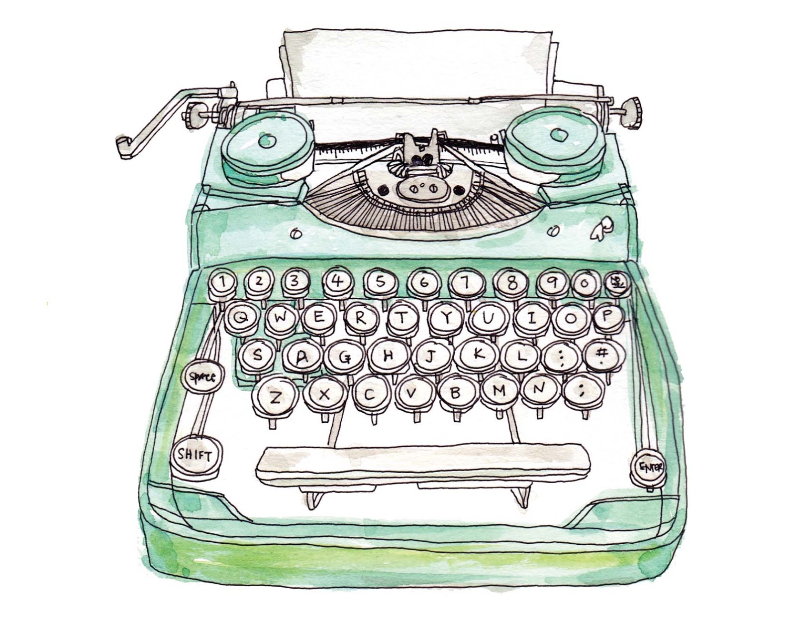 free clipart vintage typewriter - photo #40