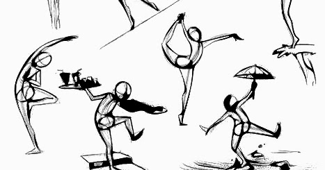 The Helpful Art Teacher: Gesture Drawing: Giving The Human Figure A Sense of Movement
