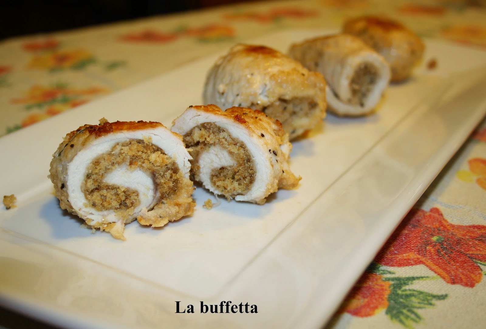 involtini di pollo con ripieno aromatico