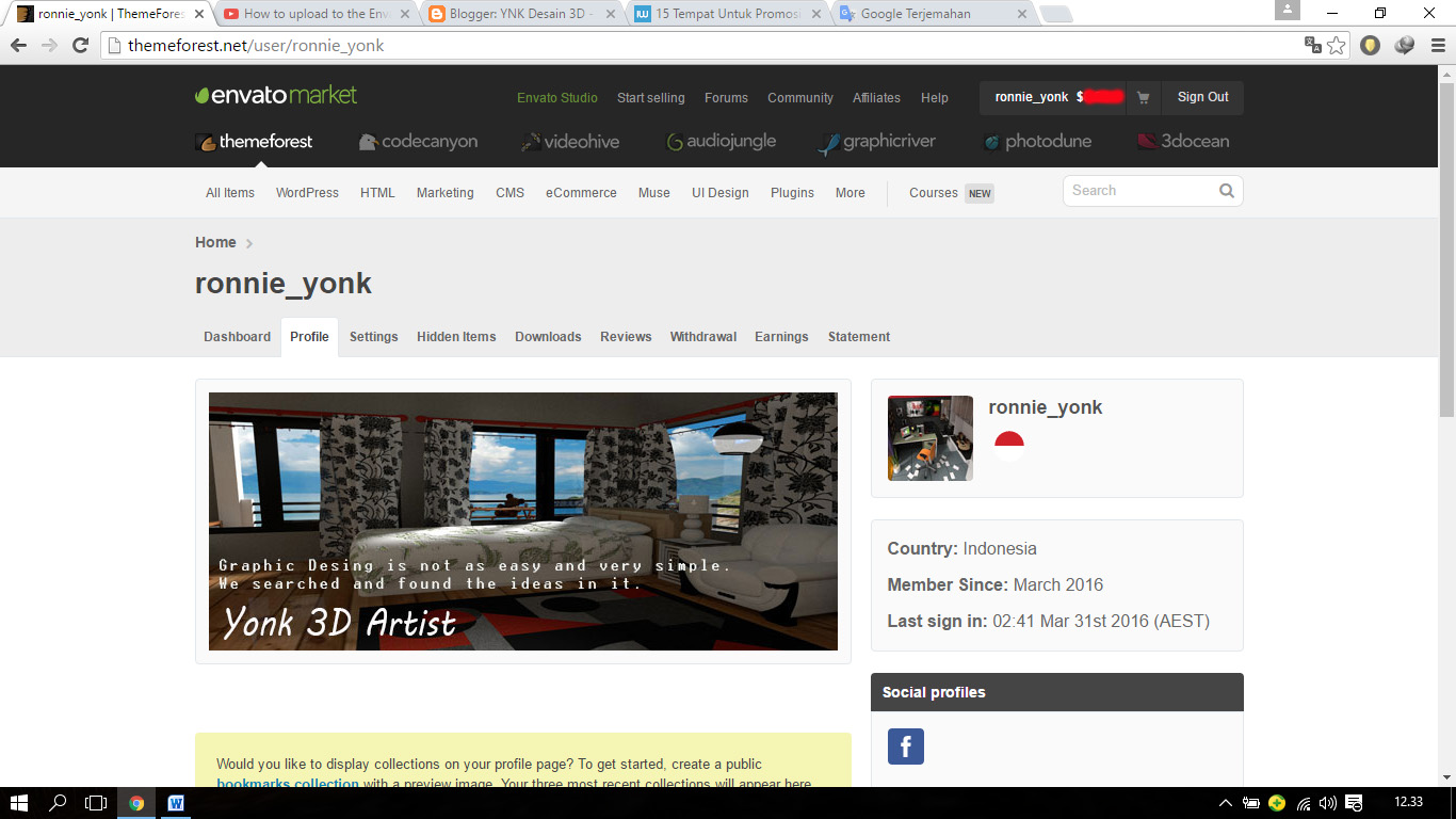 Ynk Desain 3d Tempat Untuk Promosi Dan Menjual Hasil Karya