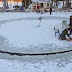 Финландец си направи ледена въртележка край вилата (видео)