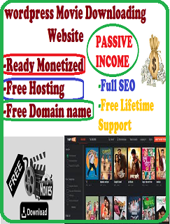 Passive online income with a movie downloading website