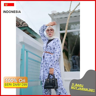 DMB1299 JUMPSUIT OVERALL CARDIGAN 1KG MUAT 4SET FREE BELT TIE DYE WIDE ONESET KARDIGAN RAYON PREMIUM DAILYSET HITS SELEBGRAM BARU 2021