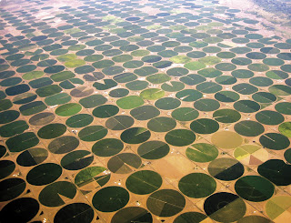 Bewässerungskreise im Gebiet der Great Plains