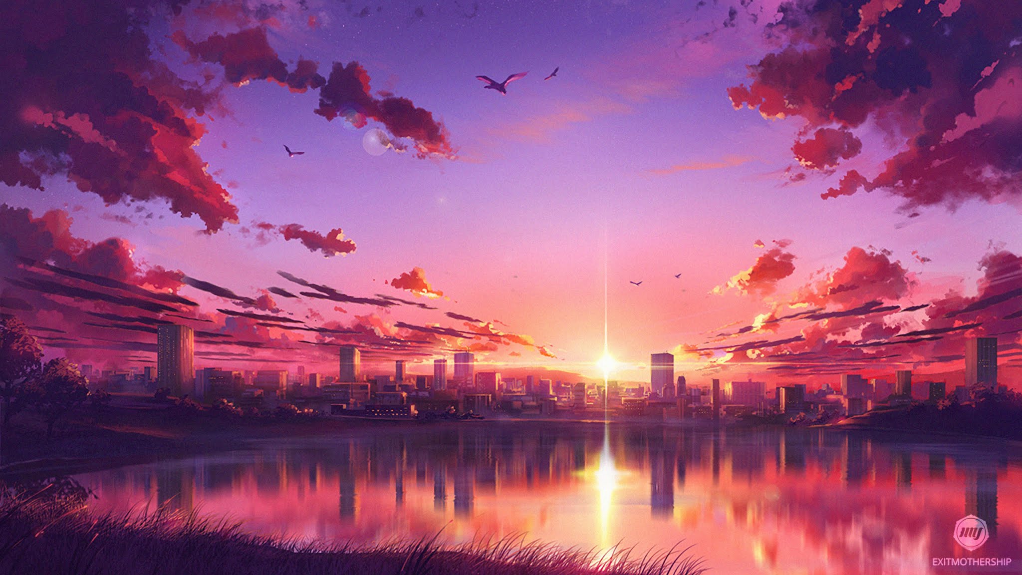 23 Wallpaper Landscape Anime 2560x1440 Baka Wallpaper