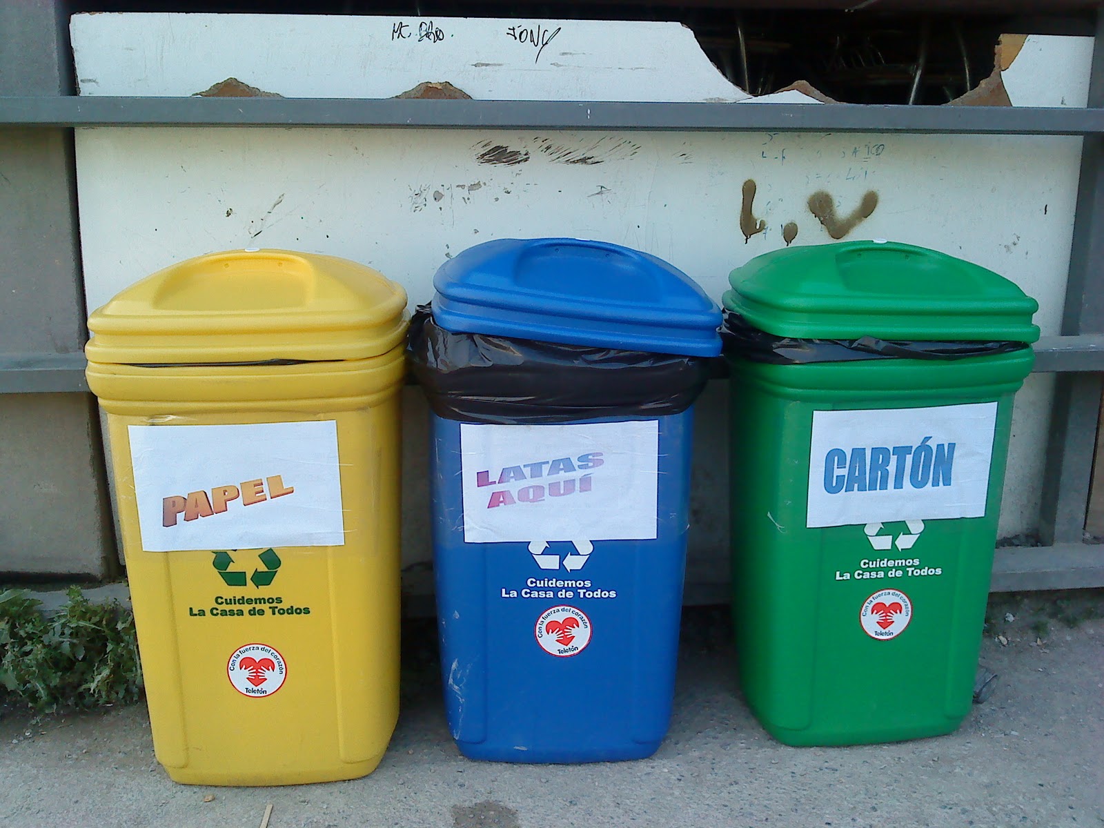 colores basureros reciclaje