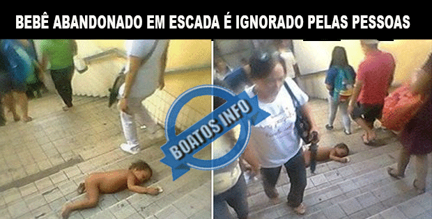 Bebê dormindo  em escada e ninguém se importa - A verdade 