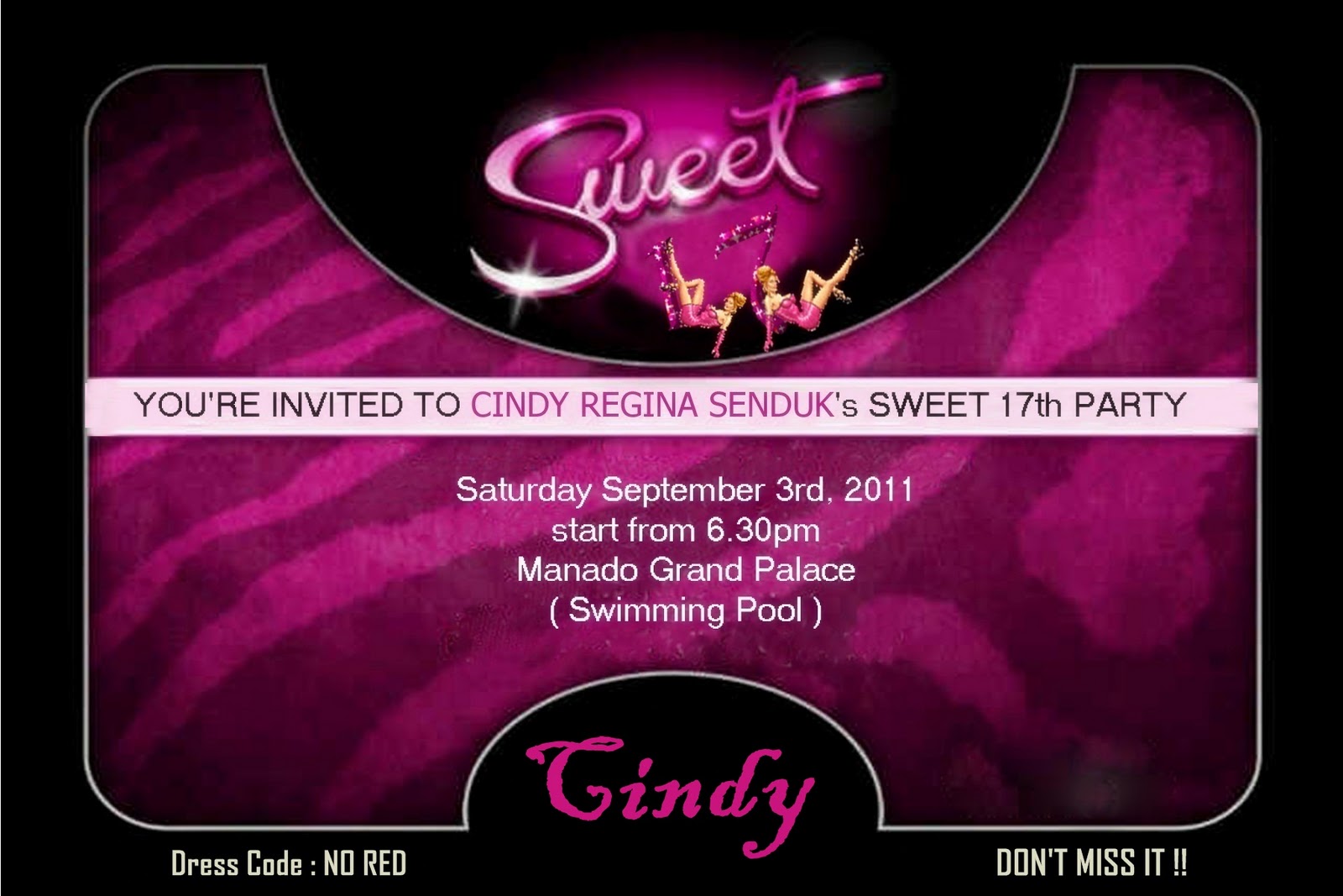 SUMMER BREEZE my sweet seventeen party's invitation SUMMER BREEZE my sweet seventeen party's invitation