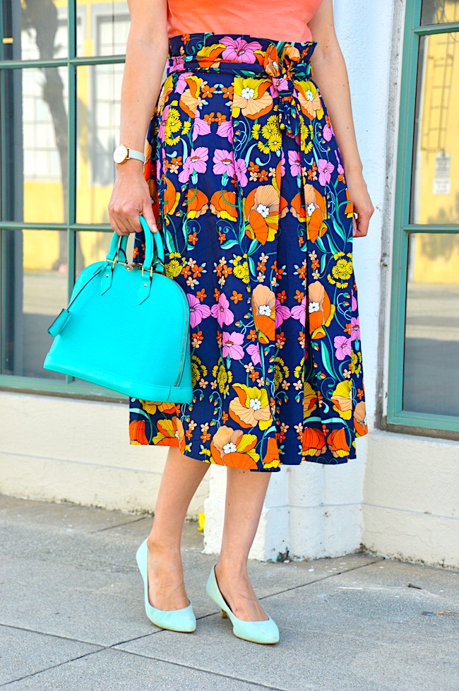fall floral skirts