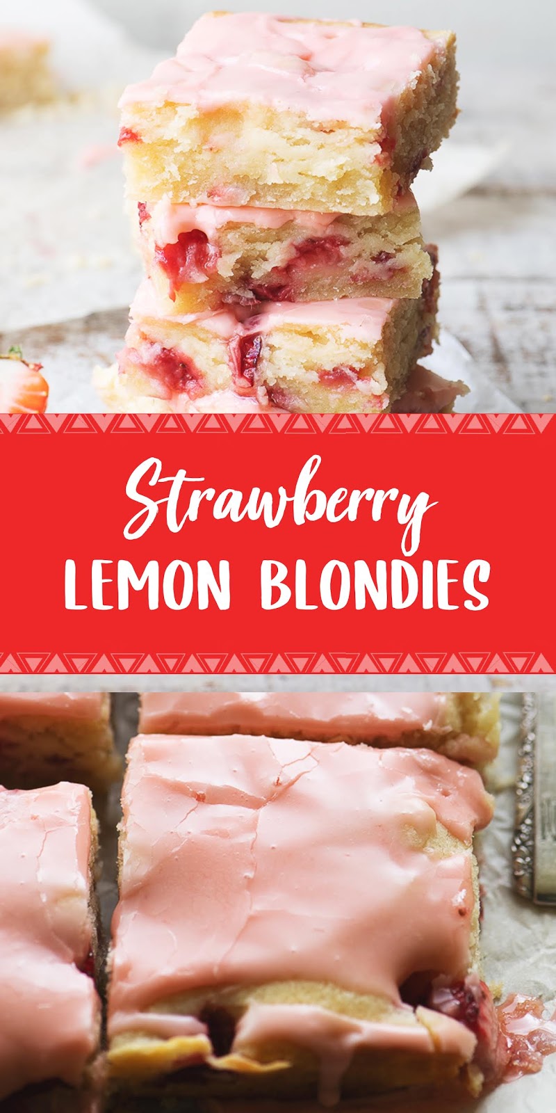 Strawberry Lemon Blondies Sabtu