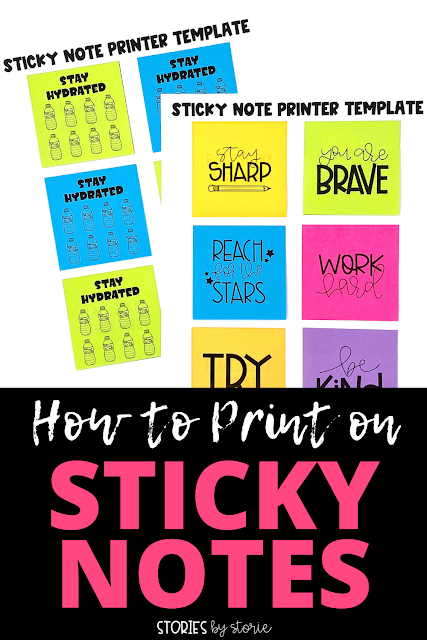 If you're tired of writing the same notes and reminders each day, try printing them on sticky notes instead. Here's a quick tutorial to get you started.