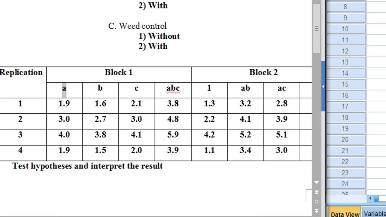 Factorial Experiment factorial-experiment