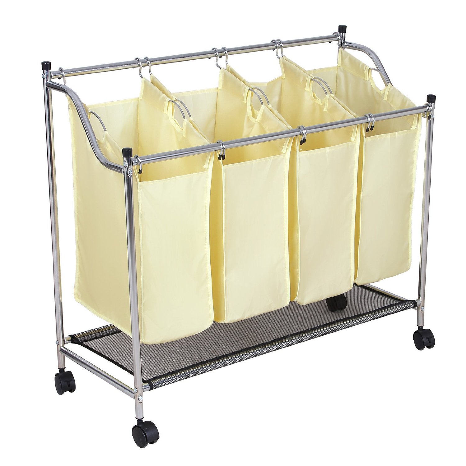 4 Bag Rolling Laundry Sorter Top Laundry Sorters