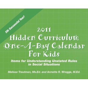 Tips 4 Autism: Hidden Curriculum Calendar Tips 4 Autism: Hidden Curriculum Calendar
