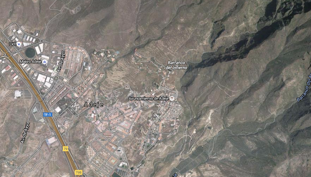 persona muerta por desprendimiento en Barranco del Infierno, Adeje, Tenerife